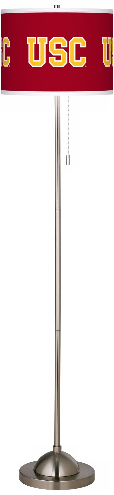 University of Southern California Brushed Nickel Floor Lamp