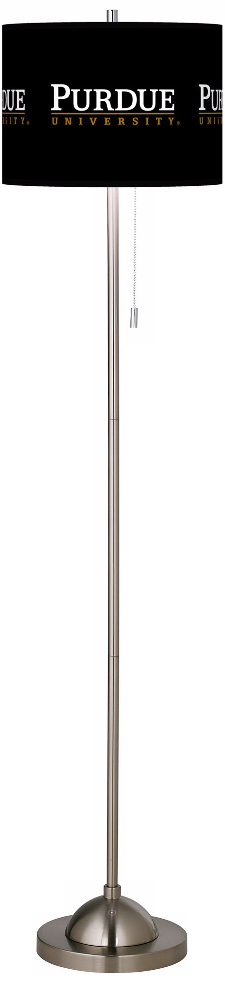 Purdue University Brushed Nickel Floor Lamp