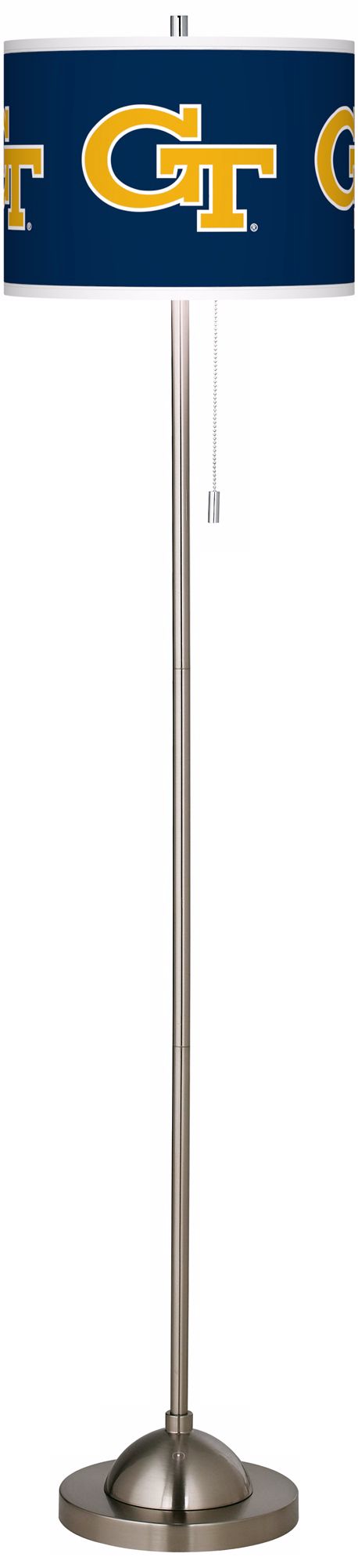 Georgia Tech Brushed Nickel Floor Lamp