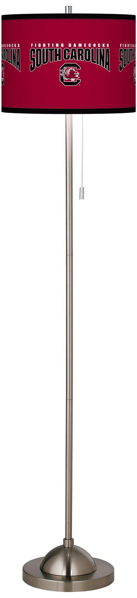 University of South Carolina Brushed Nickel Floor Lamp