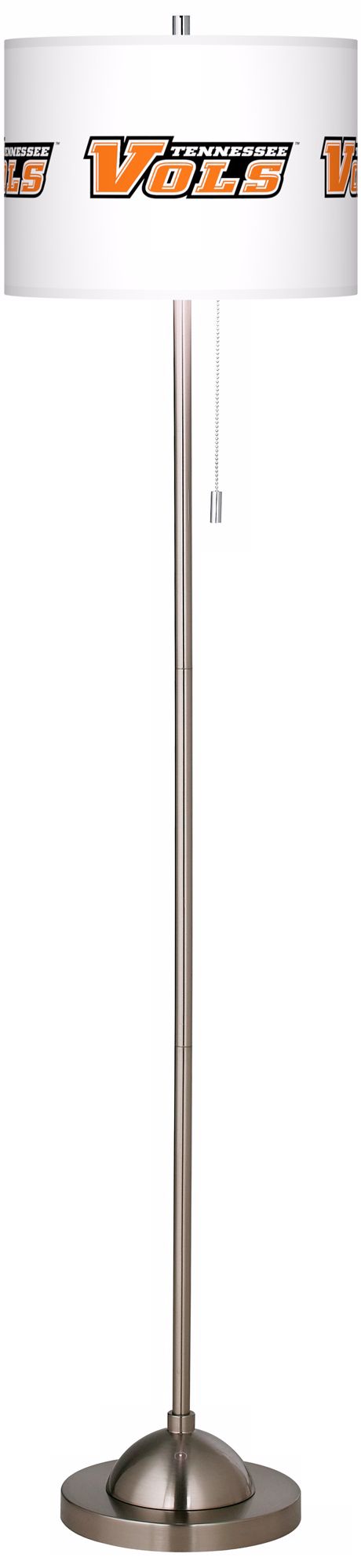 University of Tennessee Brushed Nickel Floor Lamp