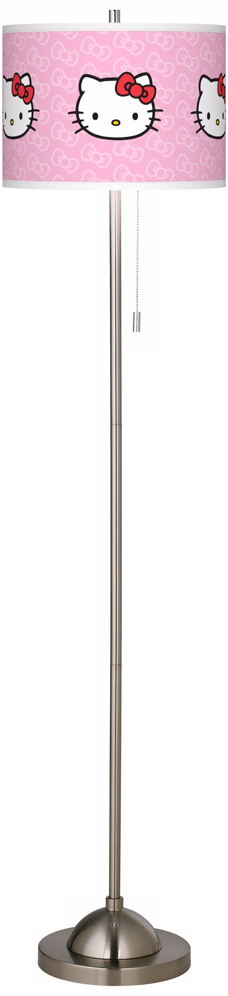 Hello Kitty Classic Brushed Nickel Floor Lamp