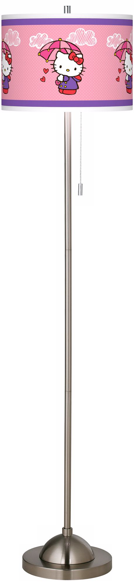 Hello Kitty Rain or Shine Brushed Nickel Floor Lamp