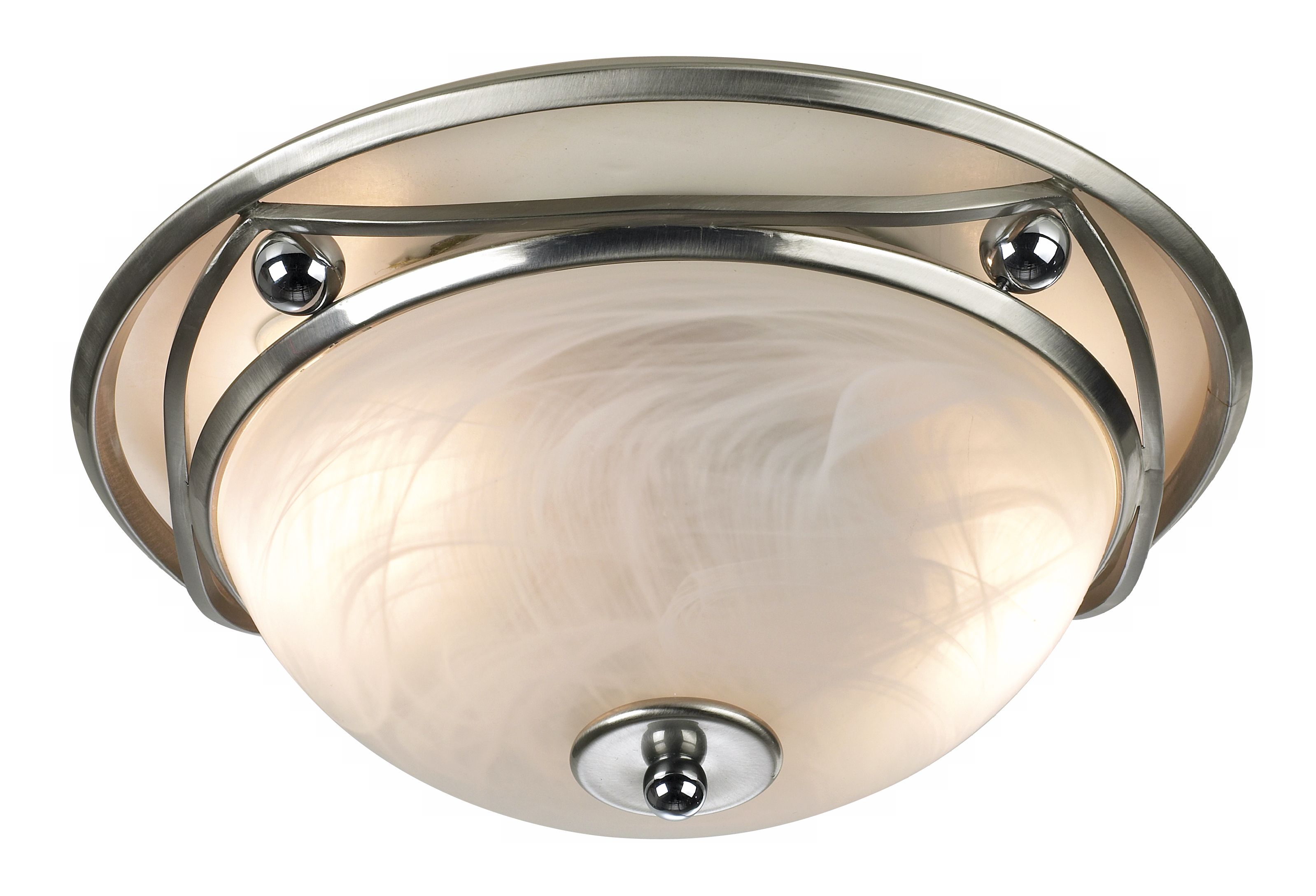 Ball and Wave Flushmount 13" Wide Ceiling Light Fixture