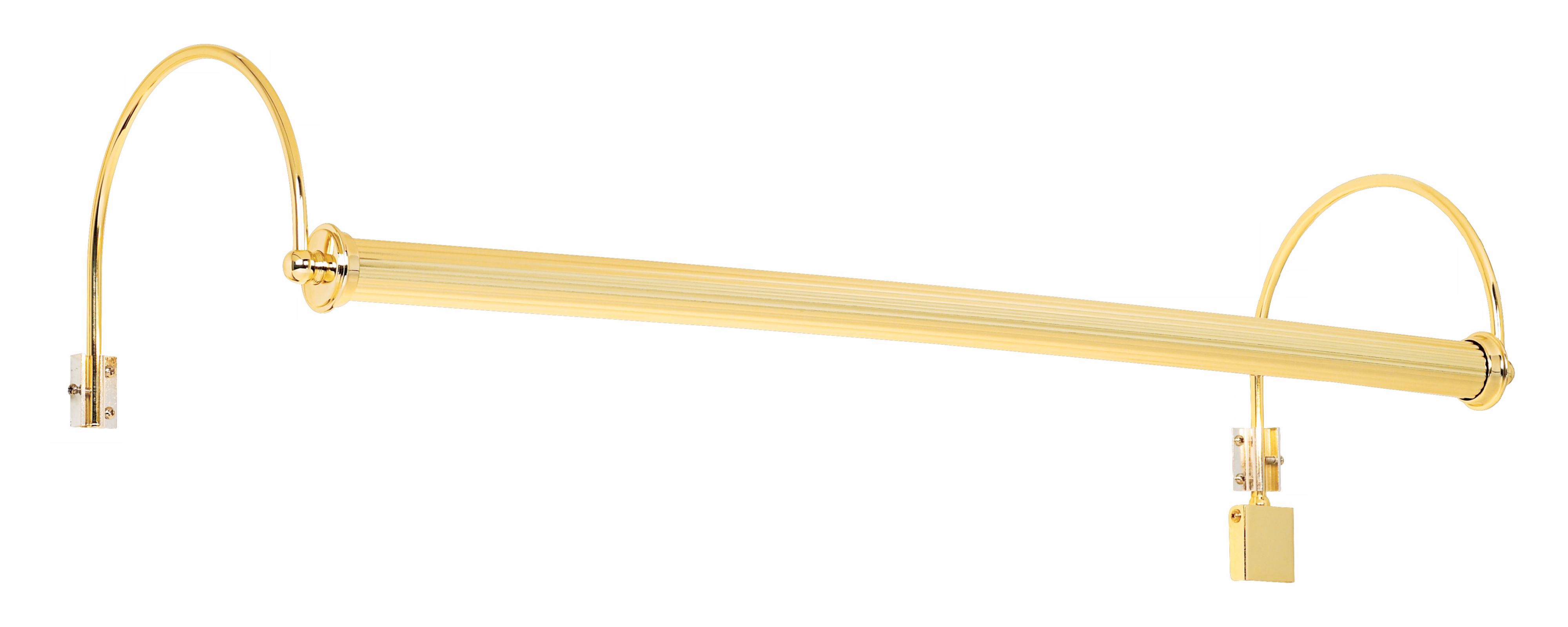 Traditional Polished Brass 32" Wide Plug-in Picture Light
