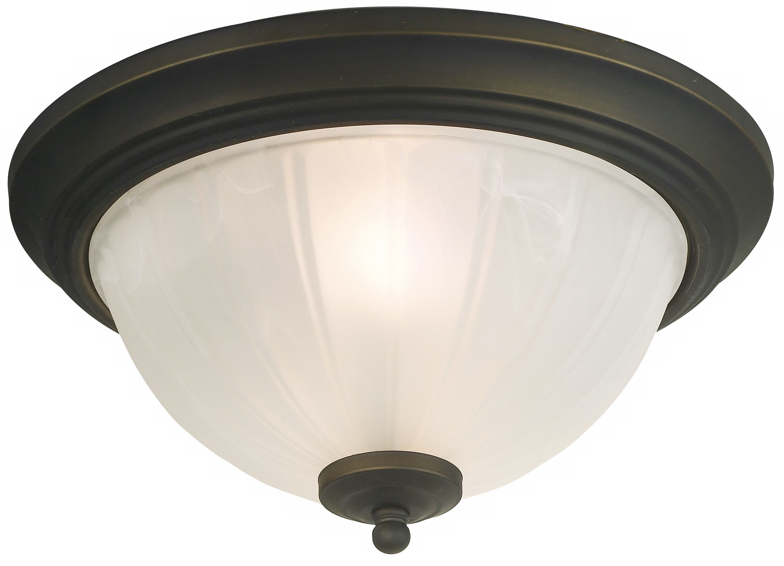 Melon Collection Bronze 11" Wide Ceiling Light Fixture