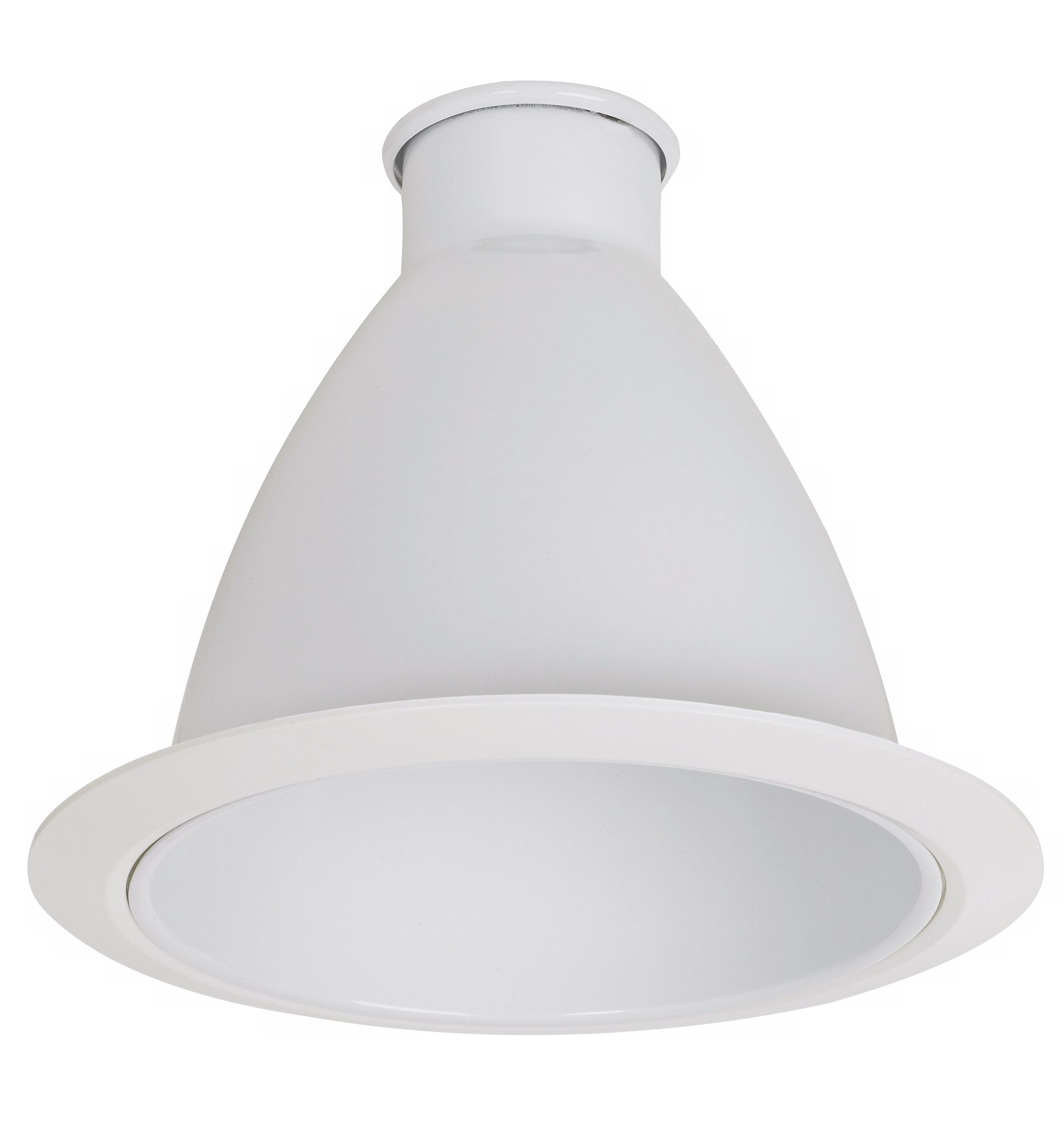 6" White Full Cone Reflector Trim
