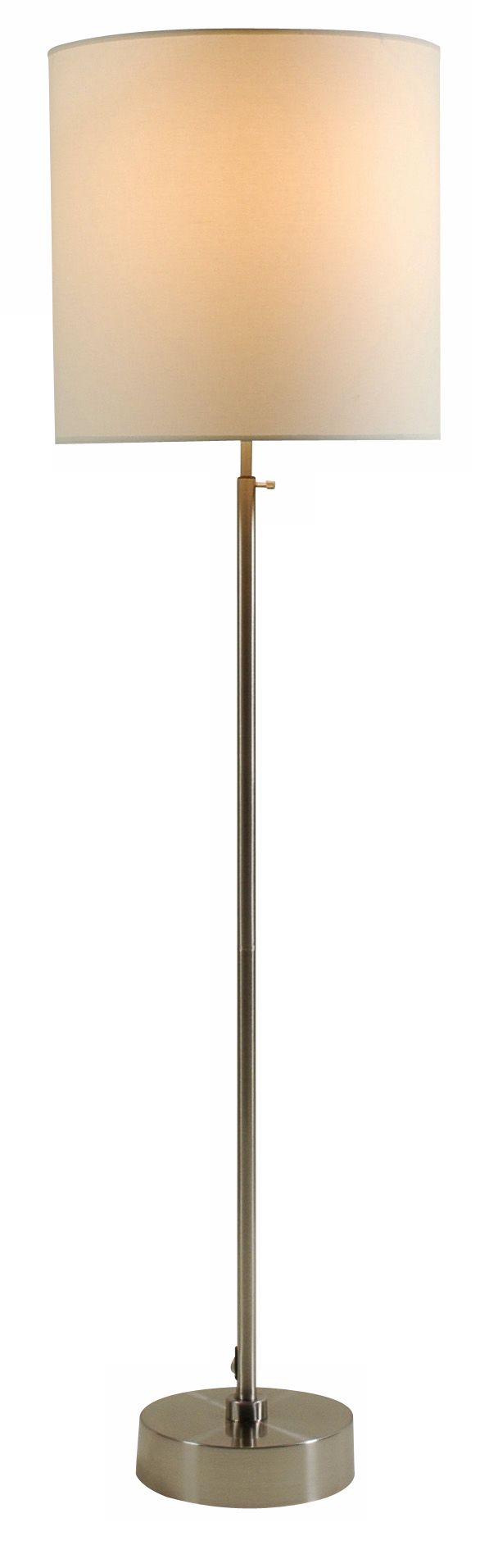 Lights Up! CanCan 2 Adjustable Natural Shade Floor Lamp