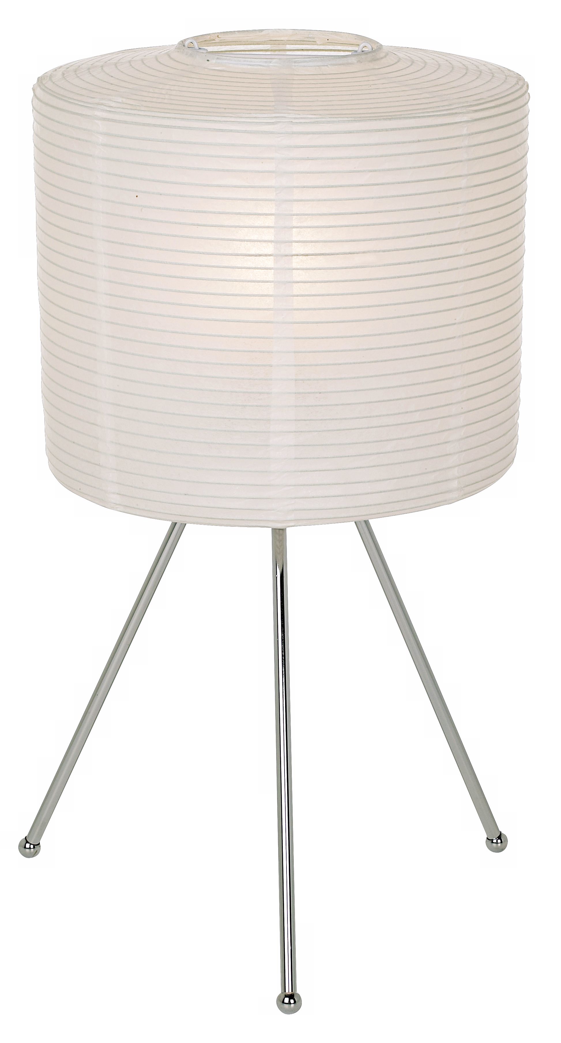 White Paper Chinese Lantern Accent Lamp