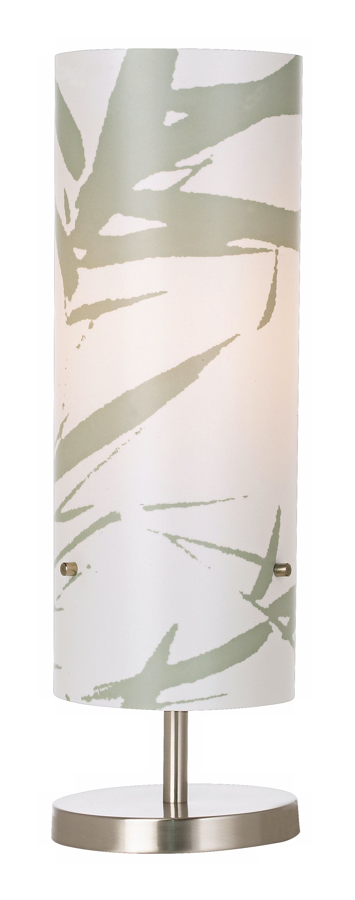 Contemporary Bamboo Printed Acrylic Shade Table Lamp