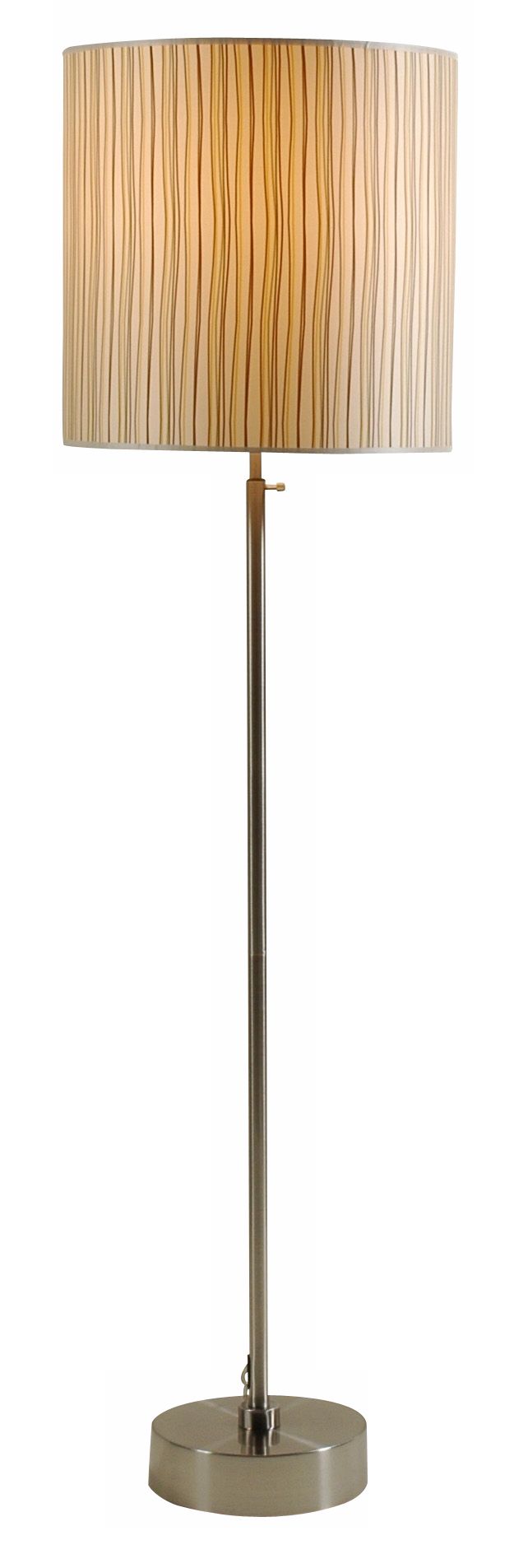 Lights Up! CanCan 2 Adjustable Striped Shade Floor Lamp