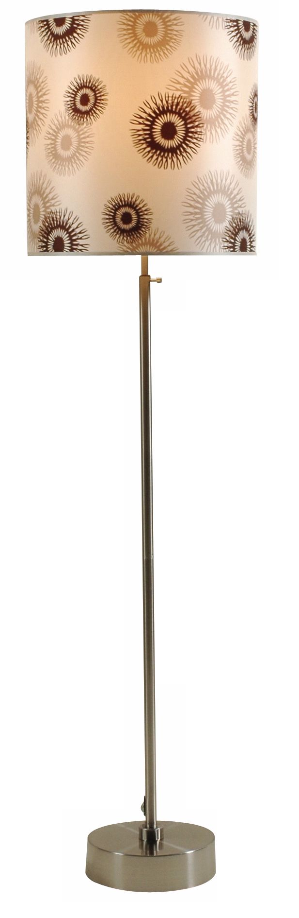 Lights Up! CanCan 2 Adjustable Tan Cornflower Floor Lamp