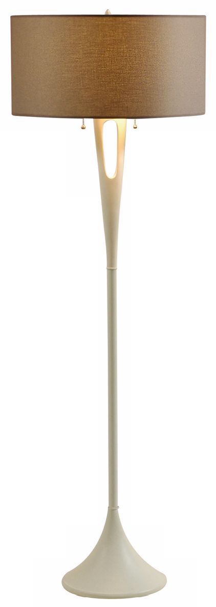Lights Up! French Mod Ivory Cocoa Chintz Shade