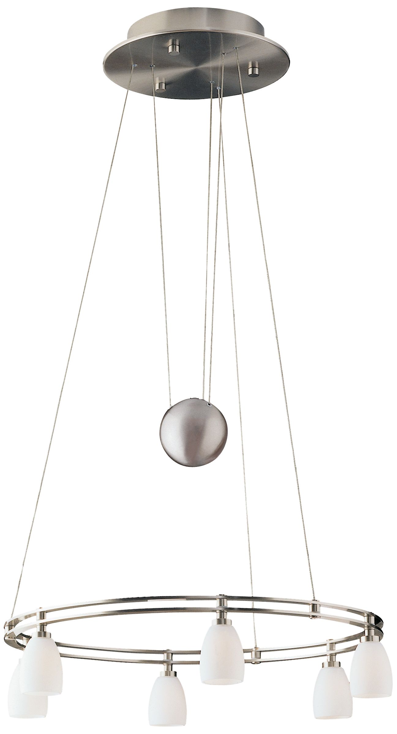 Holtkoetter Six Light Satin Nickel Chandelier