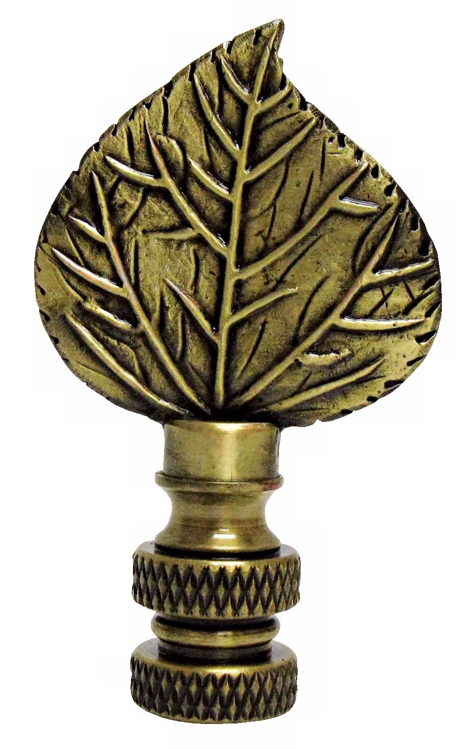 Mini Aspen Leaf Antique Metal Finial