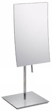 Aptations Chrome Minimalist Vanity Stand 13 3/4" High Mirror