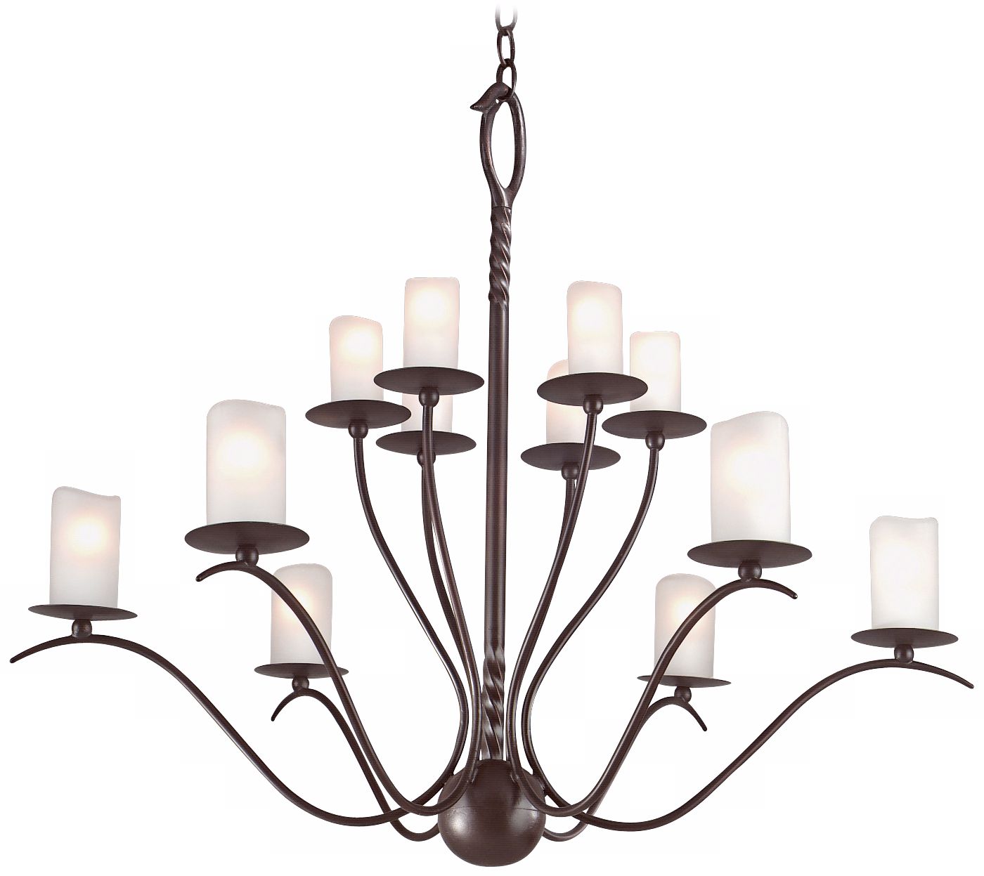 Avalon Hand-Forged Iron 37" Wide 12-Light Chandelier