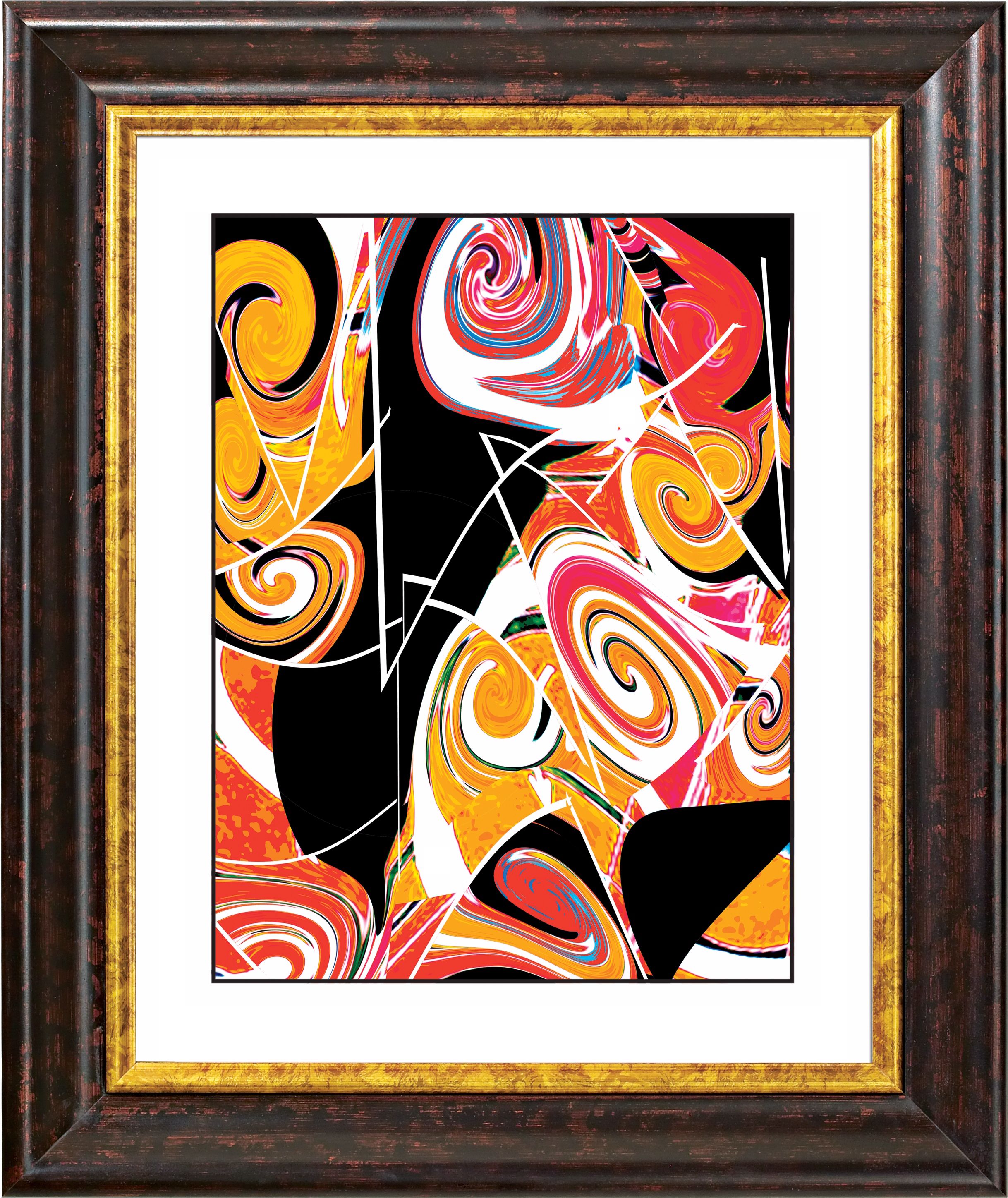 Dark Valentine Copper Bronze Frame Giclee Wall Art
