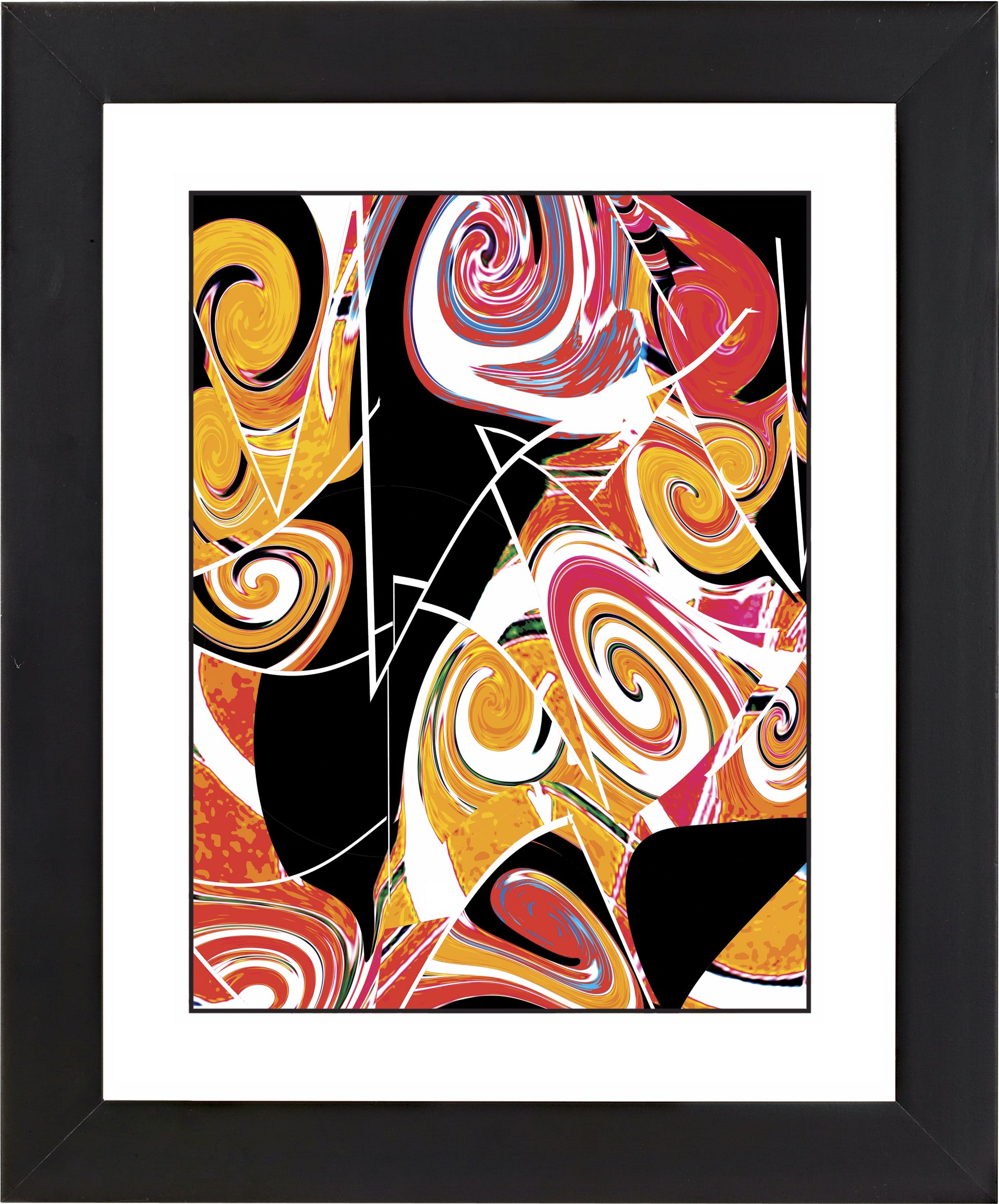 Dark Valentine Black Frame Giclee Wall Art