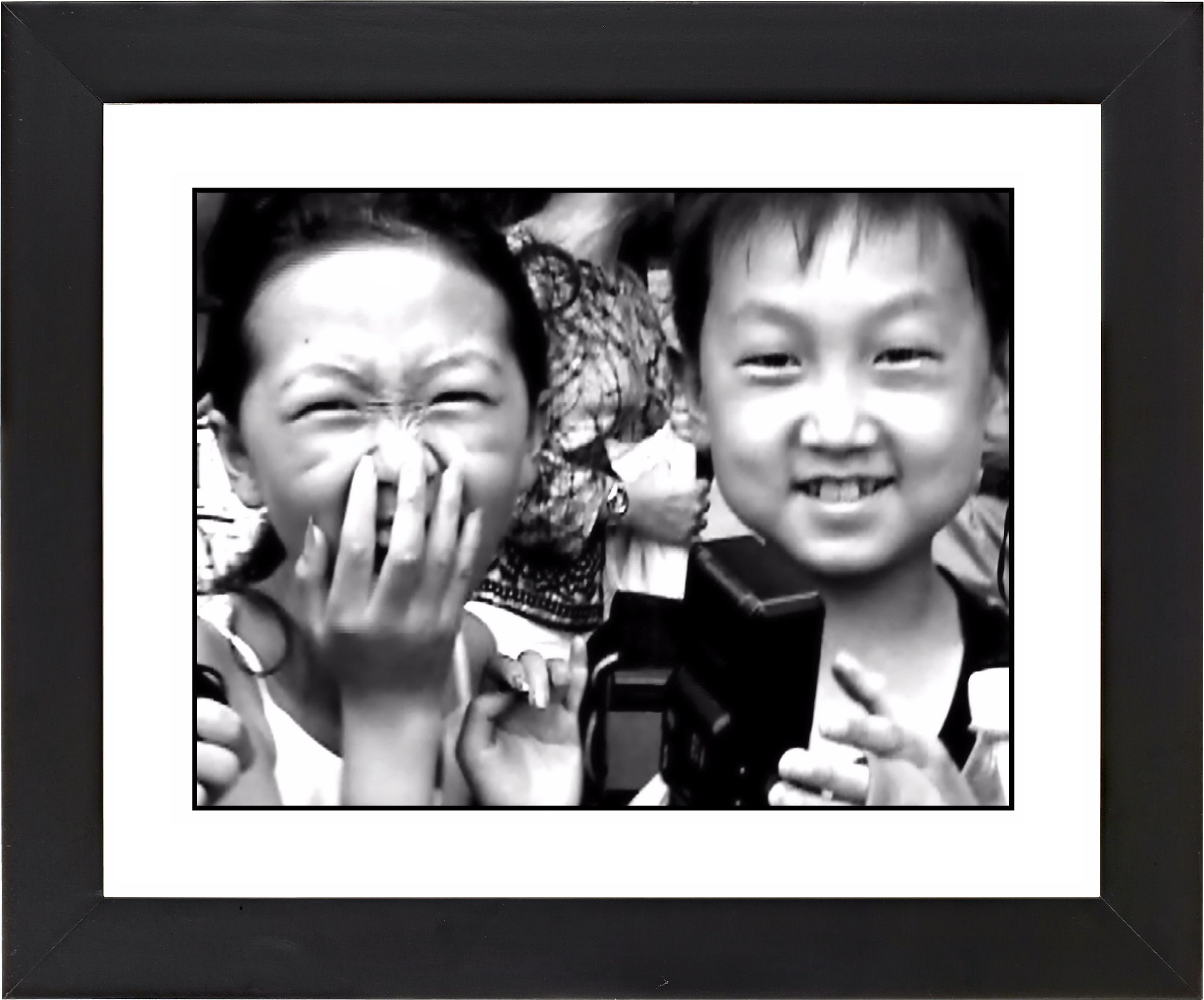 Laughter Black Frame Giclee 23 1/4" Wide Wall Art