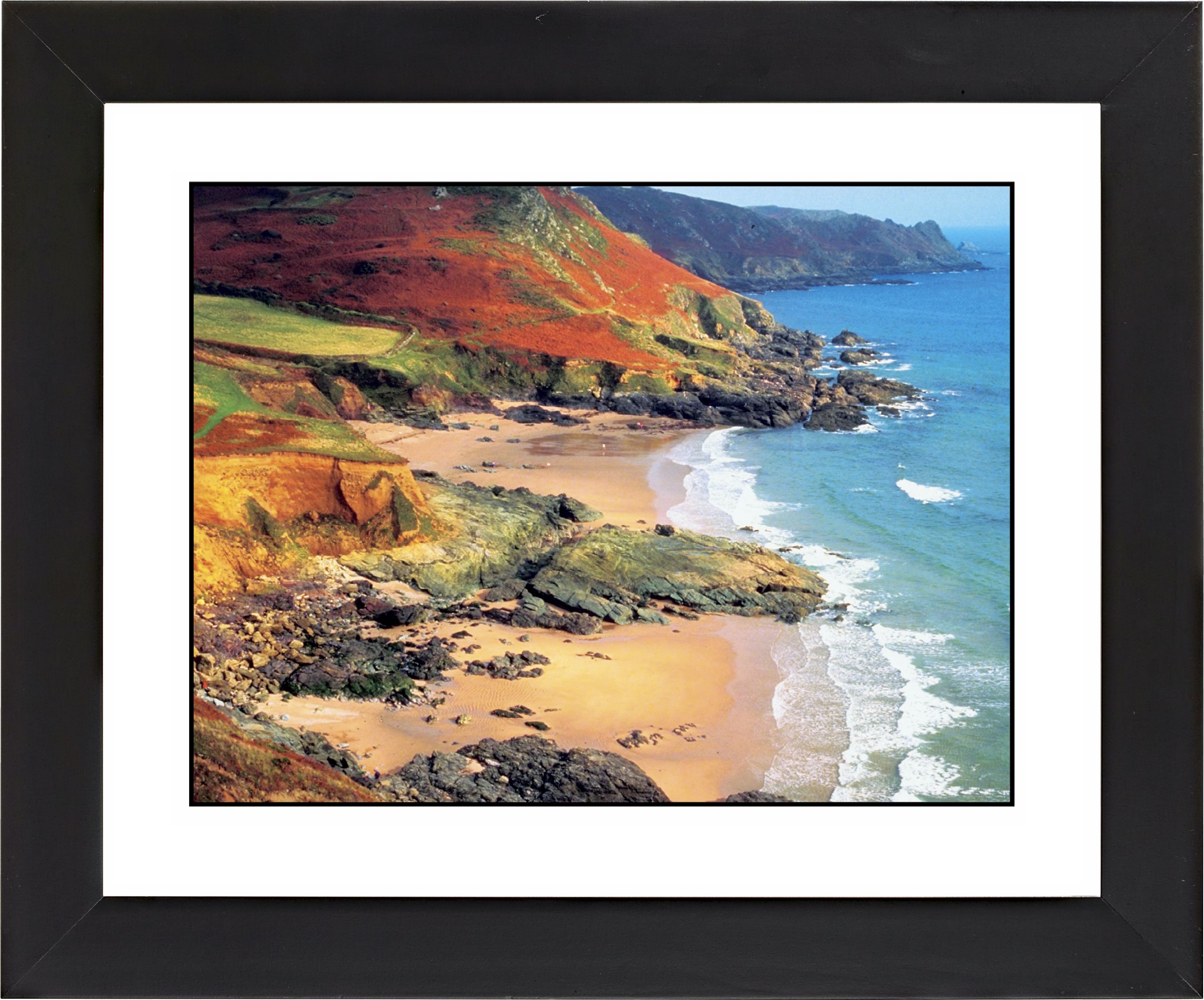 Beach Hideaway Black Frame Giclee Wall Art