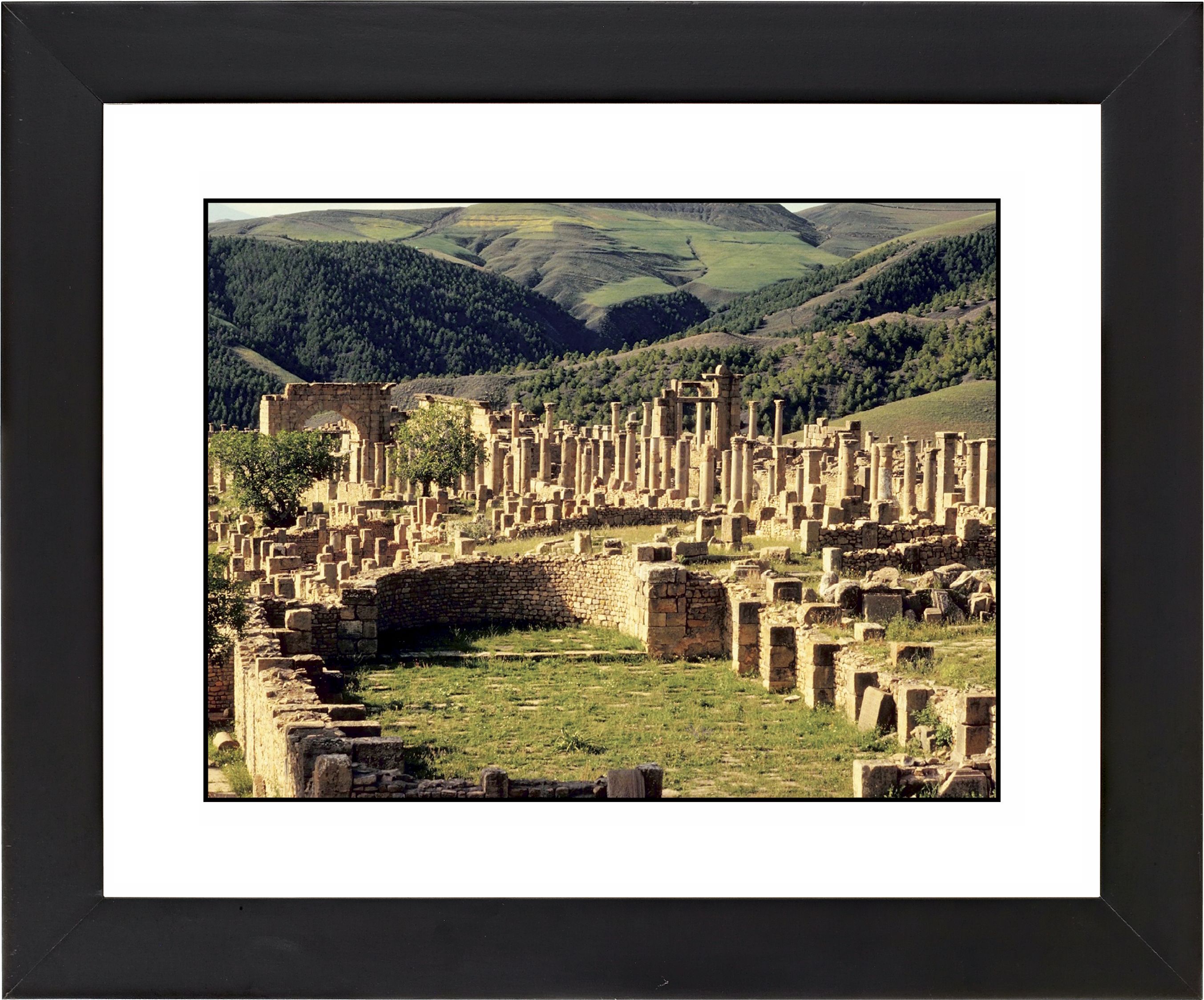 Abby Ruins Black Frame Giclee Wall Art