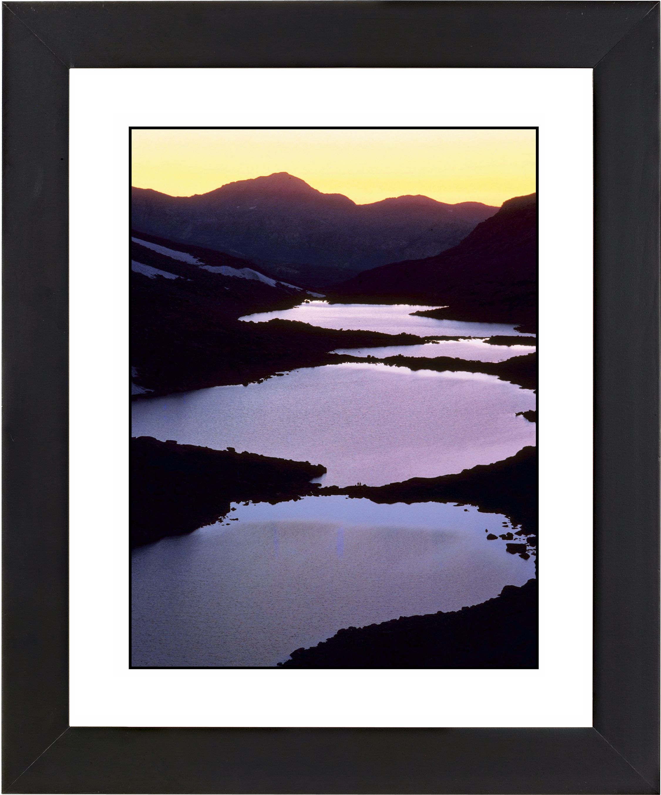 Mountain Lakes Black Frame Giclee 23 14 High Wall Art F0562 17976