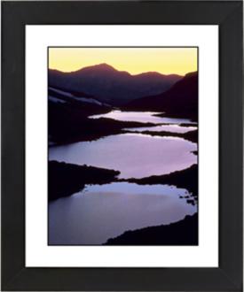 Mountain Lakes Black Frame Giclee 23 14 High Wall Art F0562 17976