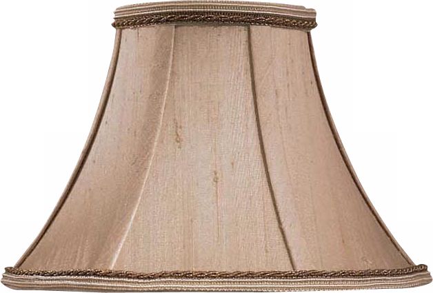Dupioni Silk Ecru Lamp Shade 3x7x5 (Clip-On)