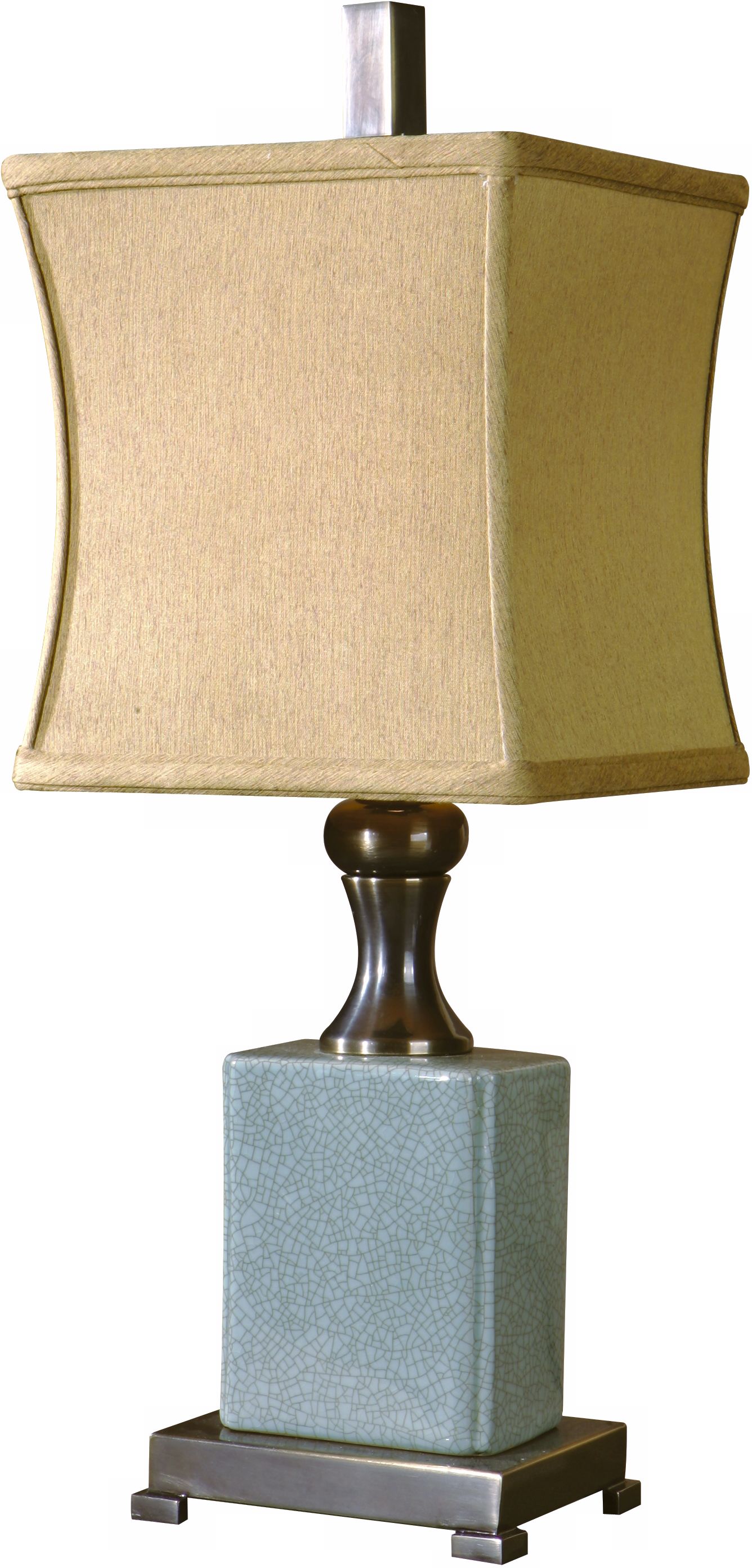 Uttermost Blue Crackle Porcelain Table Lamp
