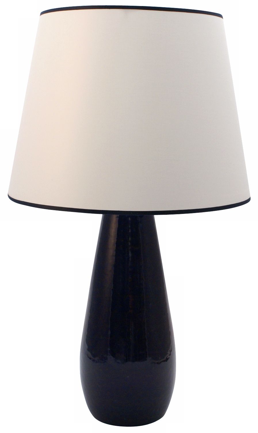 Haeger Potteries Cobalt Blue Ceramic Teardrop Table Lamp
