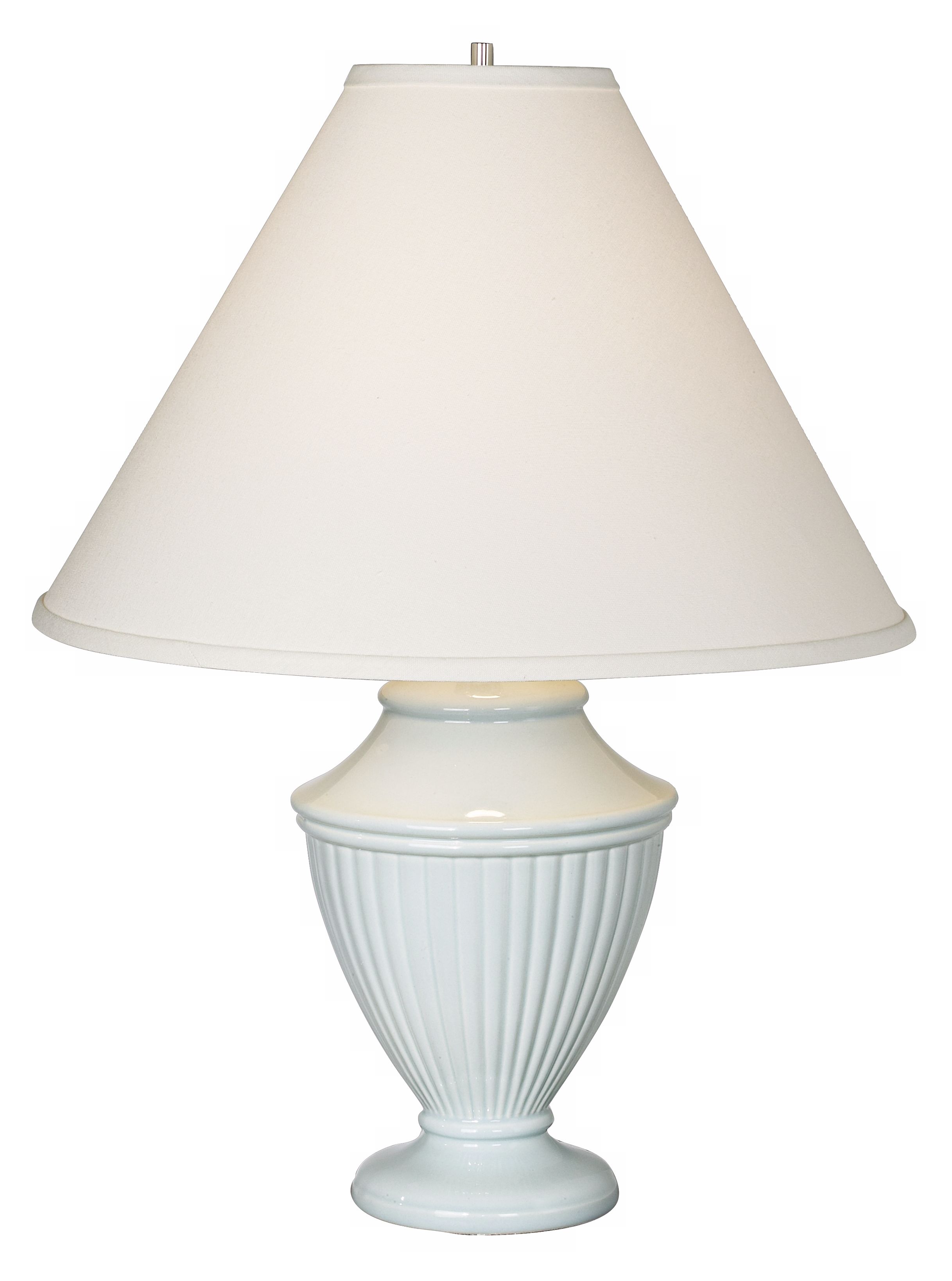Haeger Potteries Empire Blue Mist Ceramic Table Lamp