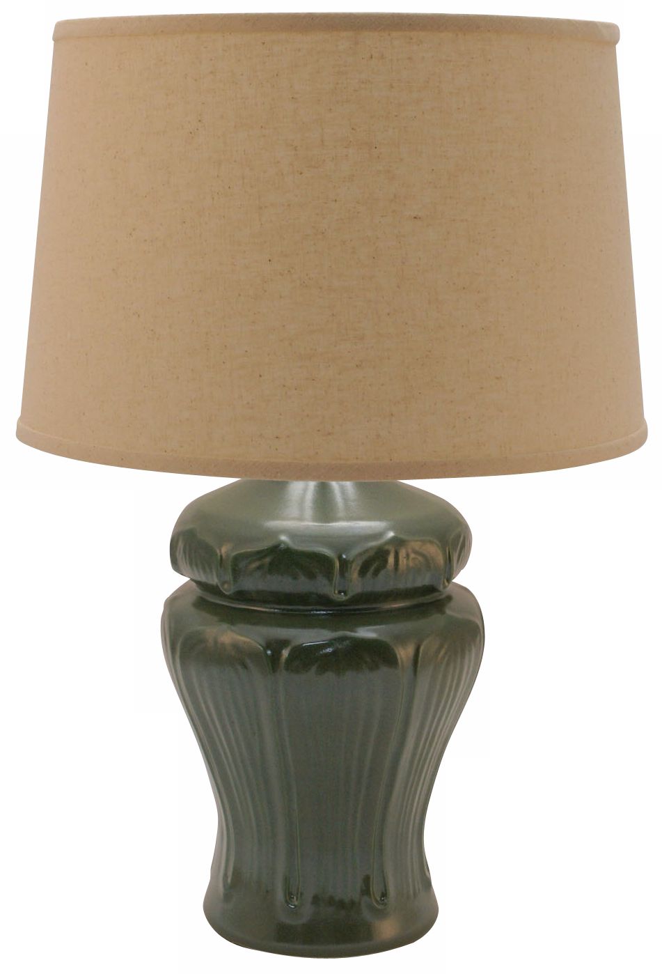 Haeger Potteries Green Ceramic Arts and Crafts Table Lamp
