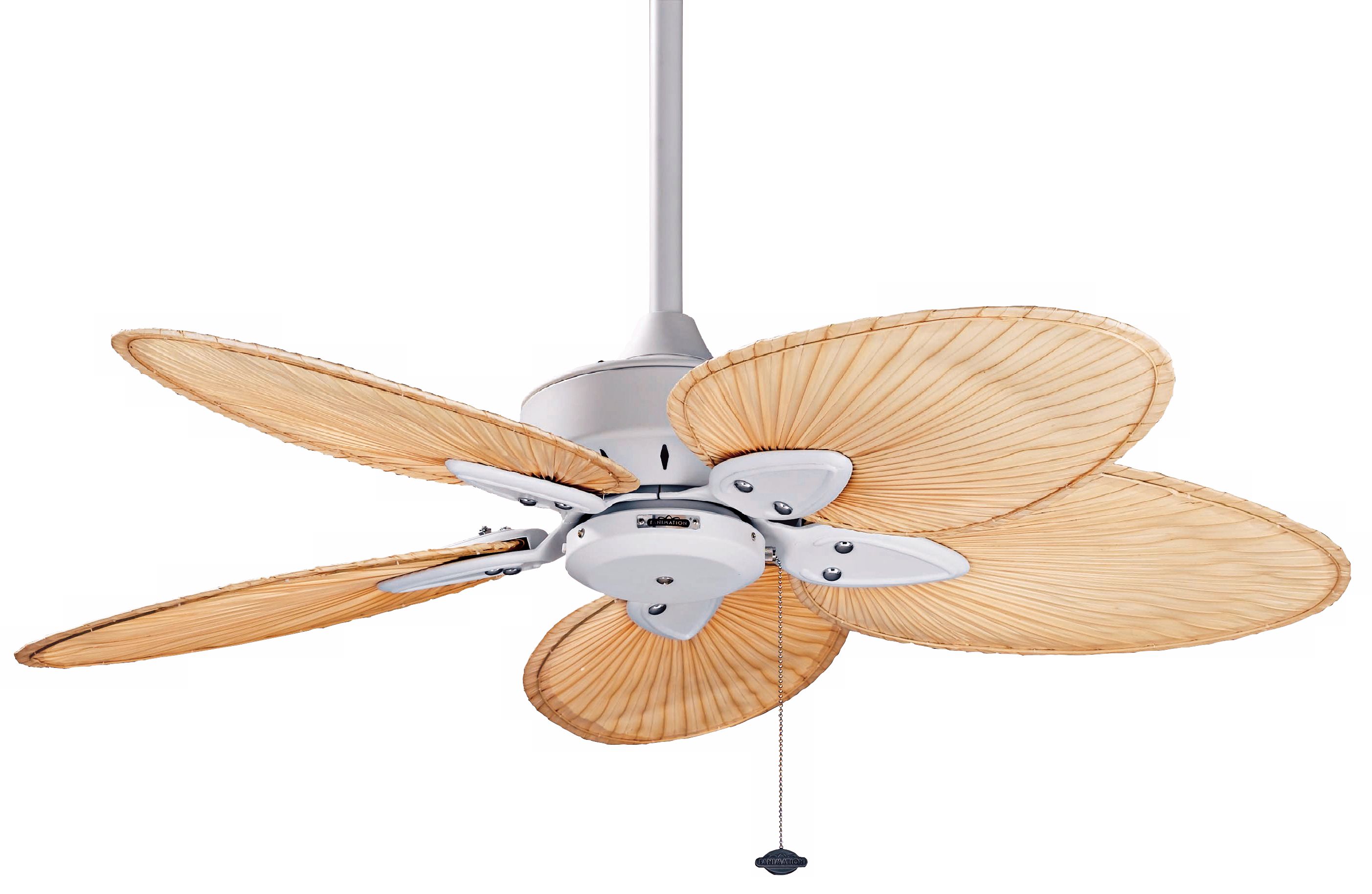 44" Windpointe Matte White Blade Ceiling Fan