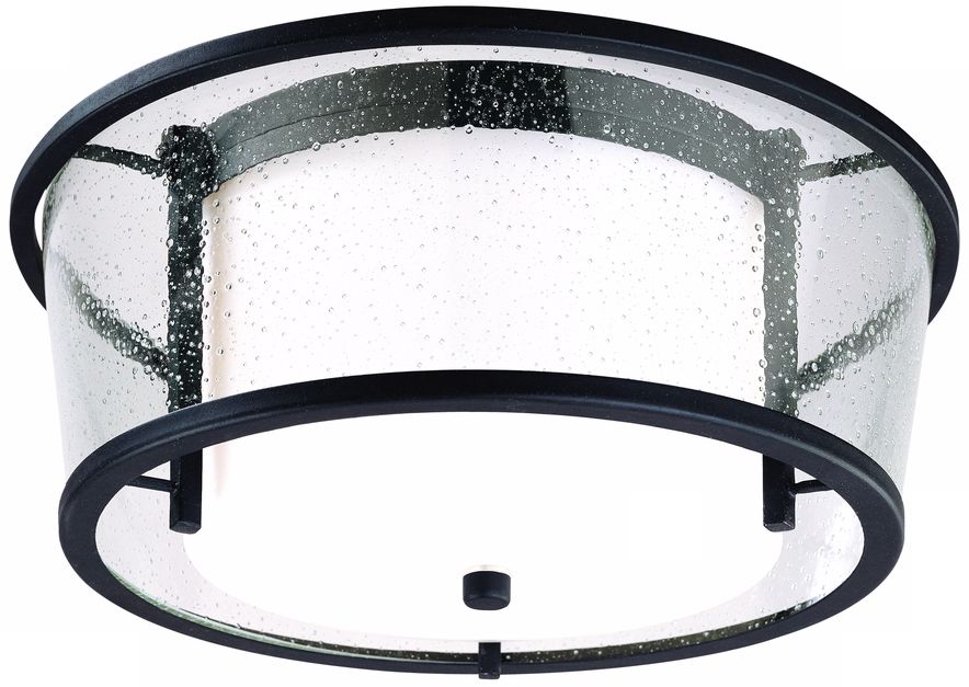 Bennington Iron Bronze 15" Wide Ceiling Fixture