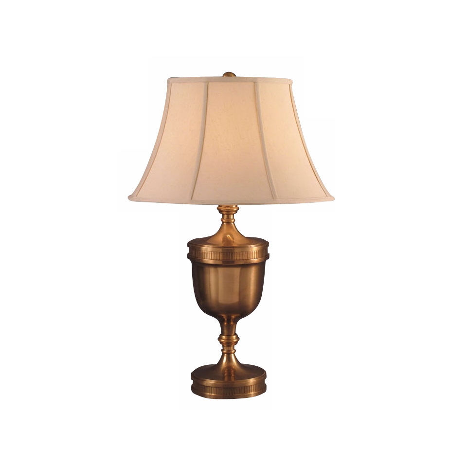Antique Brass Trophy Urn Table Lamp   #F3183