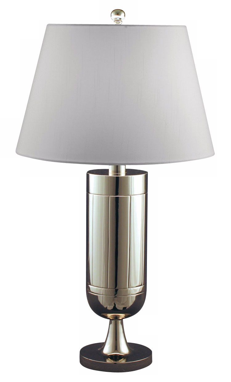 Polished Nickel Solid Brass Trophy Table Lamp