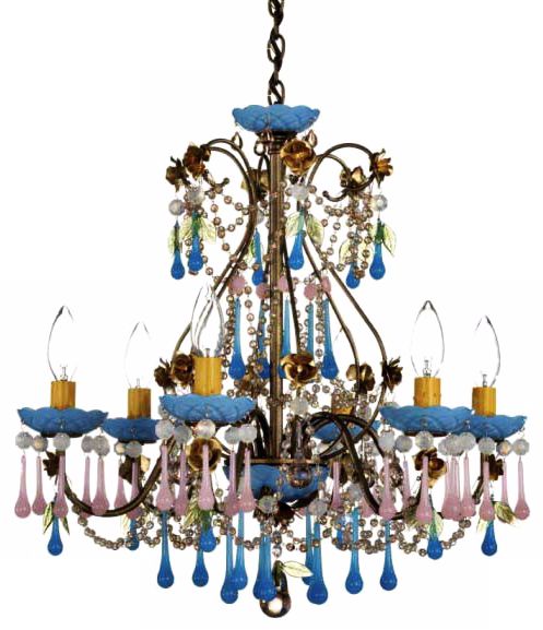 Rose Sweet Juliett 6-Light 19" Wide Chandelier
