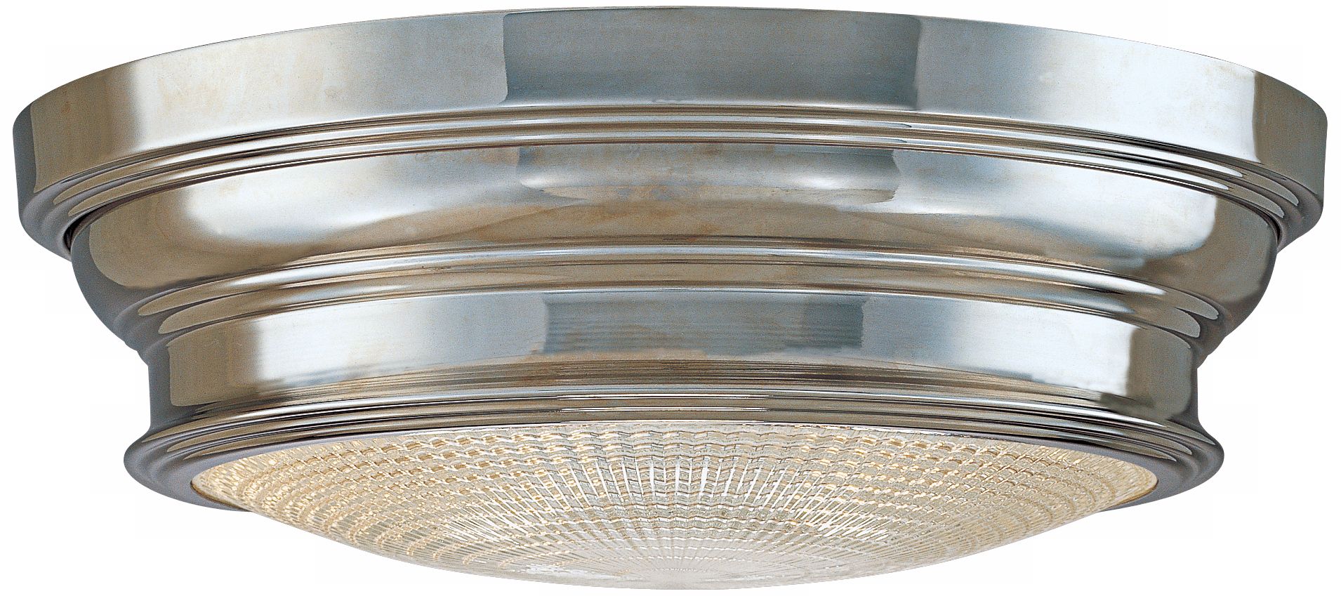 Woodstock Polished Nickel Finish 13" Wide Ceiling Light