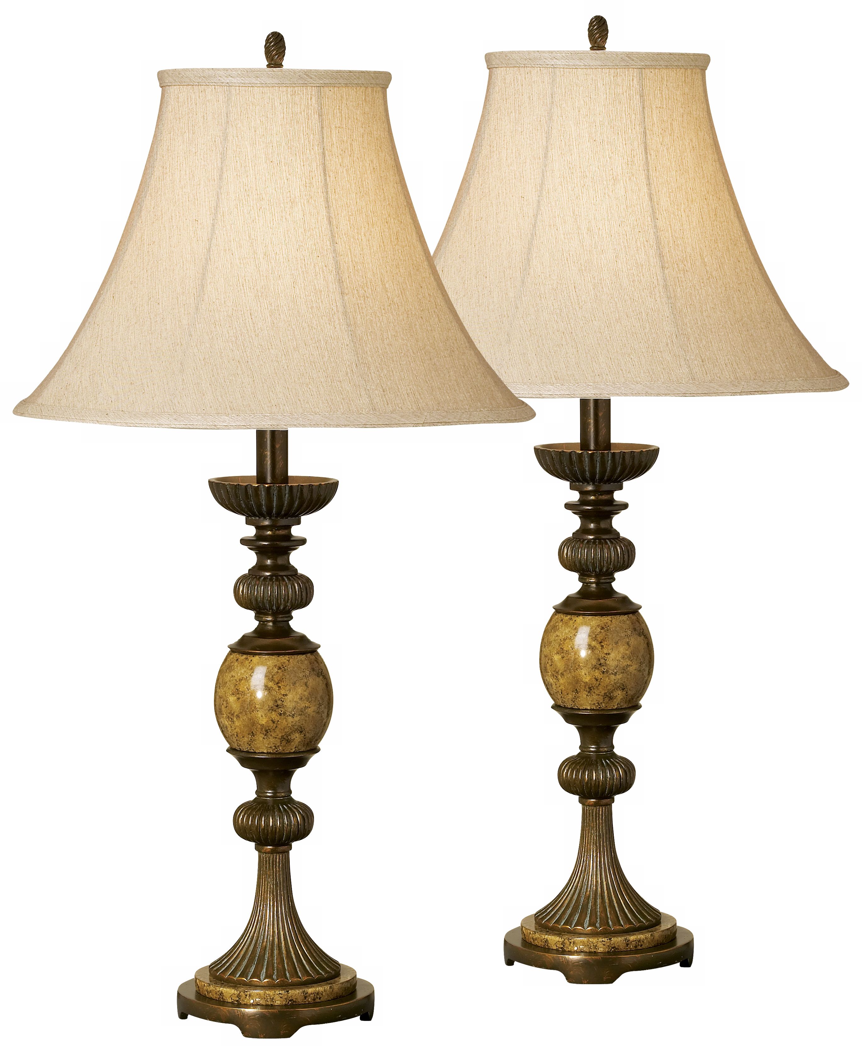Marble Table Lamps on Of Two Kathy Ireland Riviera Faux Marble Table Lamps   Lampsplus Com