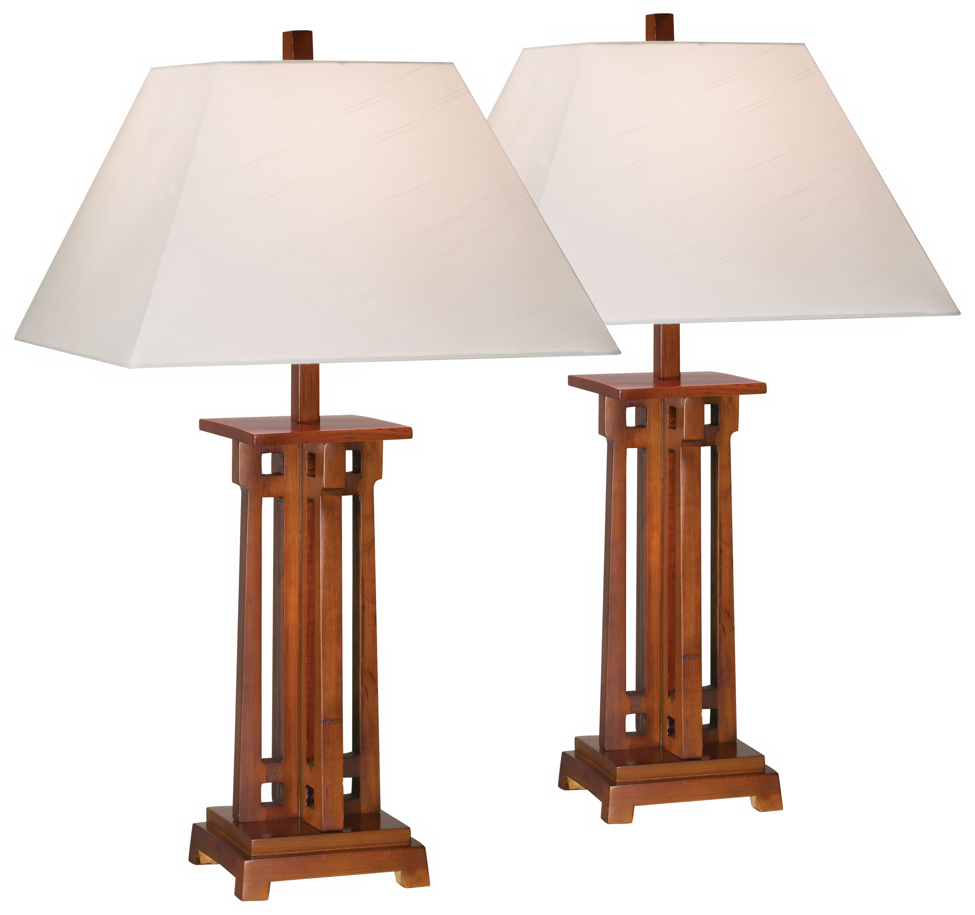 Set of Two Kathy Ireland Mission Hills Table Lamp