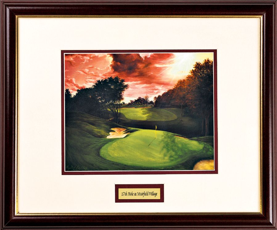 17th Hole at Muirfield Golf Course 17" Wide Wall Art