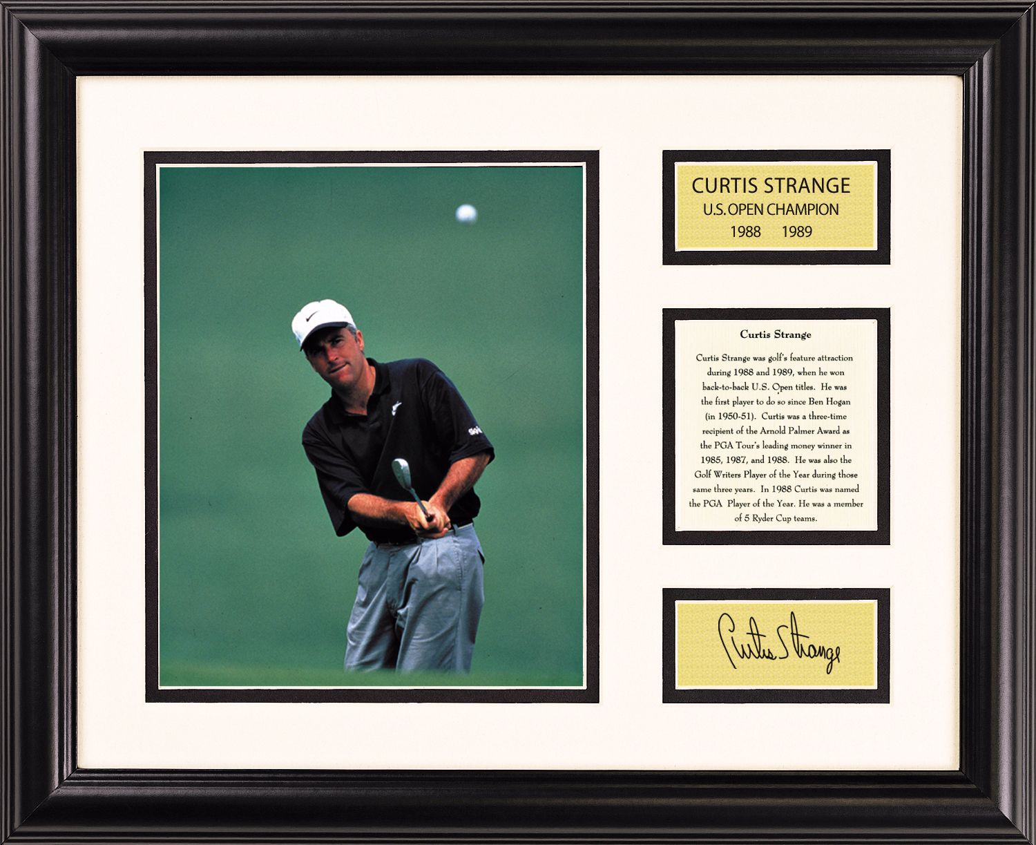 Curtis Strange Swinging with Bio Golf Photo