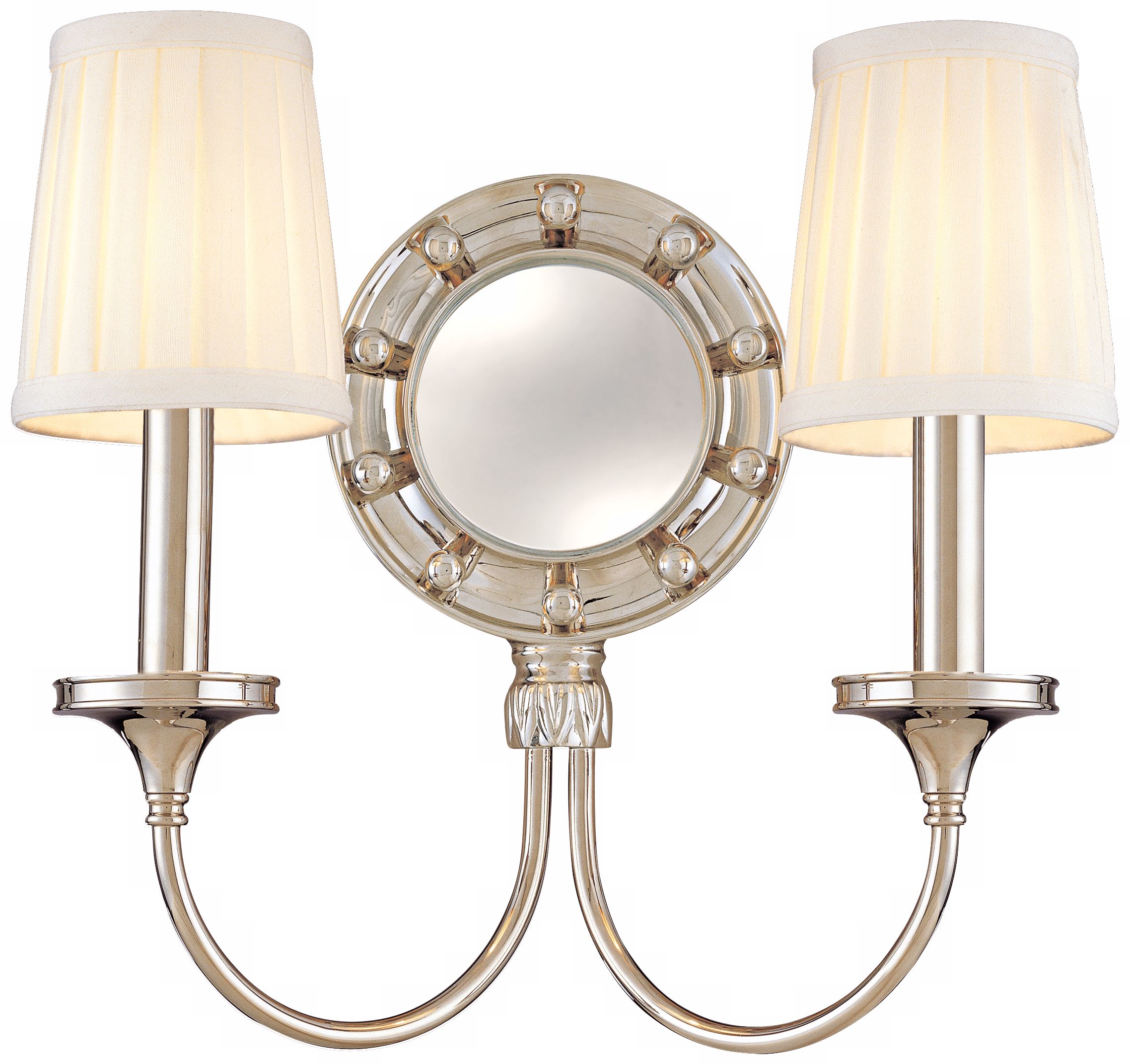 Regent Polished Nickel 2-Light 12 1/4" High Wall Sconce
