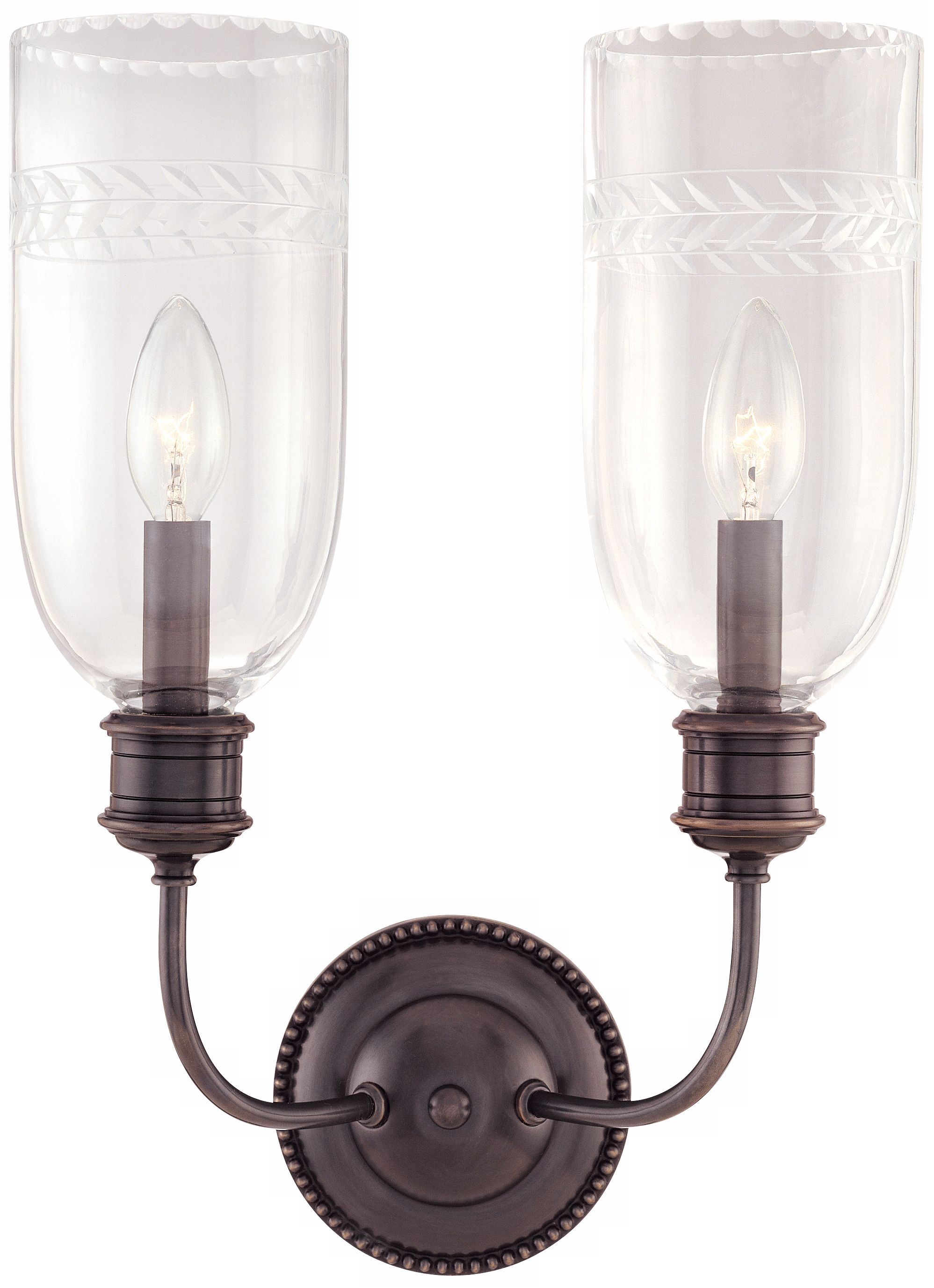 Lafayette Old Bronze 2-Light 17" High Wall Sconce