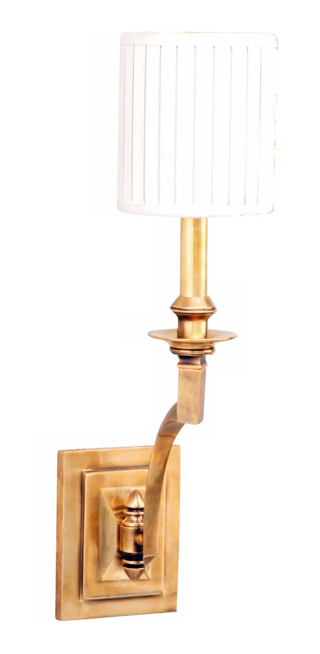 Mercer Single Light 19" High Aged Brass Wall Sconce
