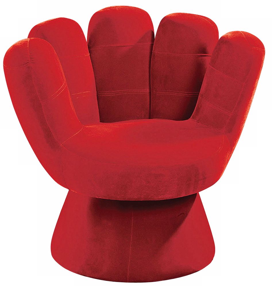 Red Mitt Upholstered Children's Chair
