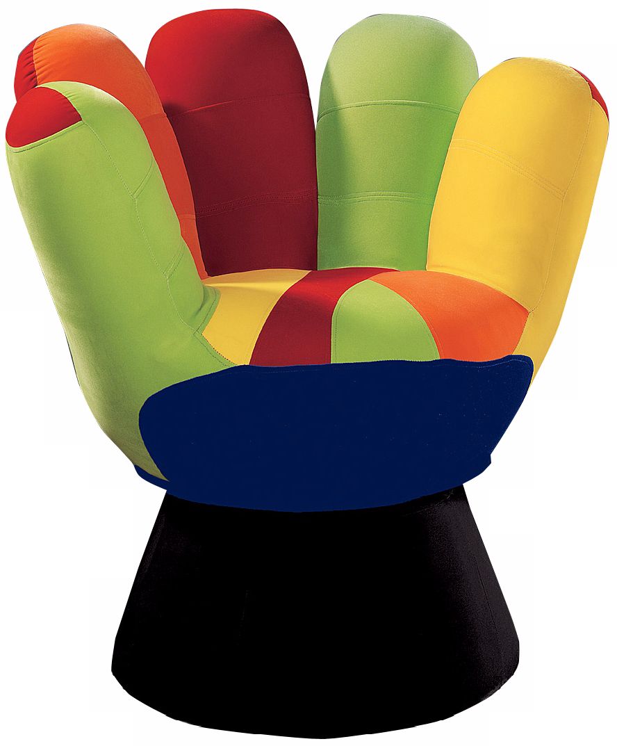 Multi Colored Mitt Chair