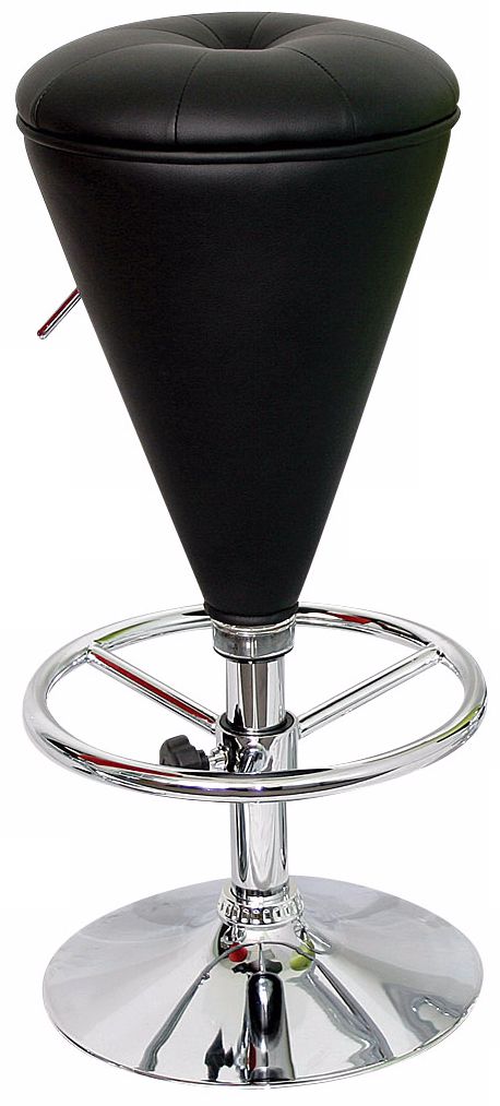 Black Licorice Sugar Cone Adjustable Bar or Counter Stool