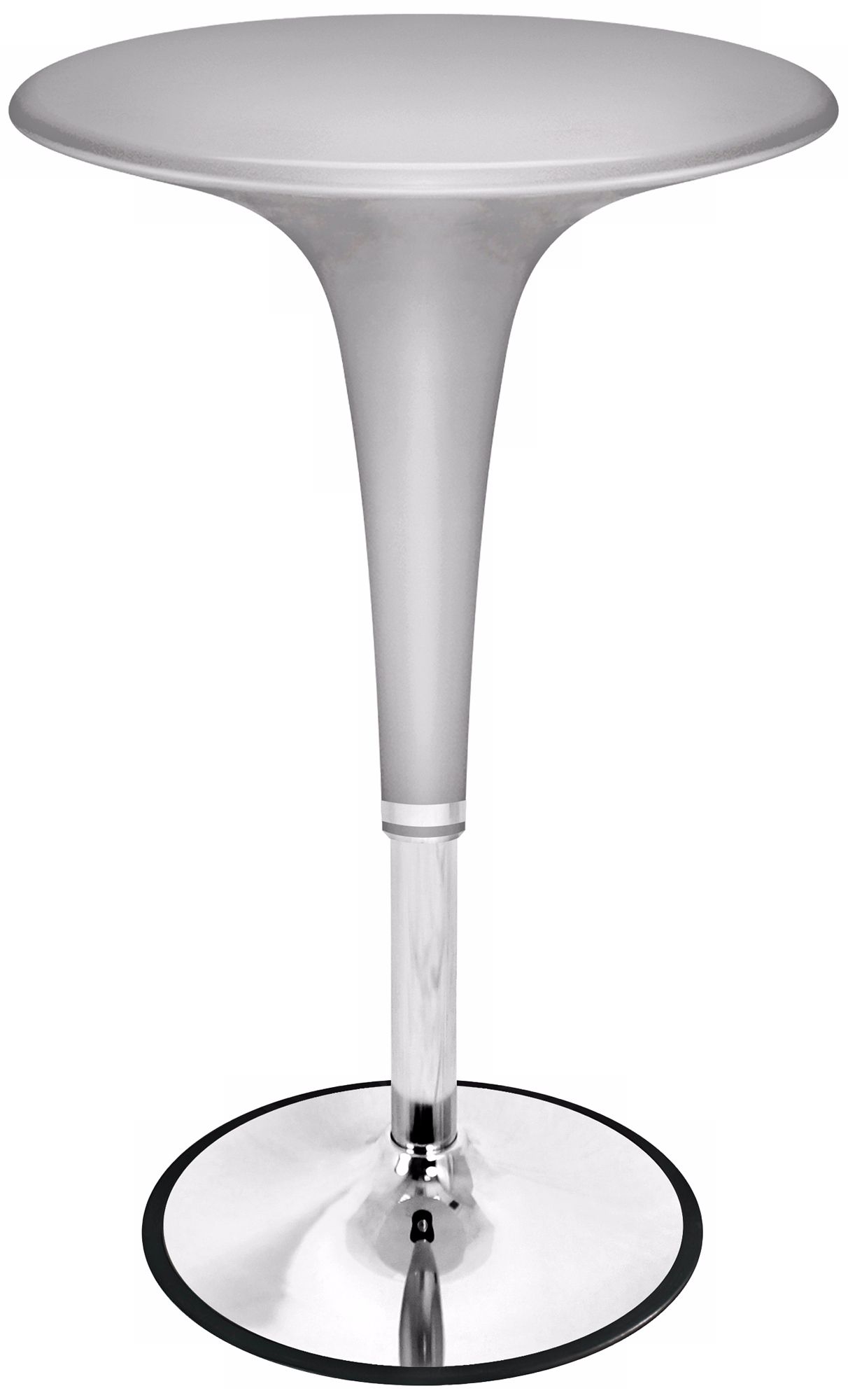 Metallic Silver Adjustable Gelato Bar Table